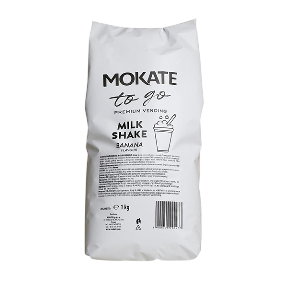 Молочный коктейль Mokate со вкусом банана, 1кг*10уп
