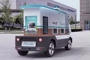 Доставка кофе на колёсах: первая беспилотная кофейня RheaVendors Group