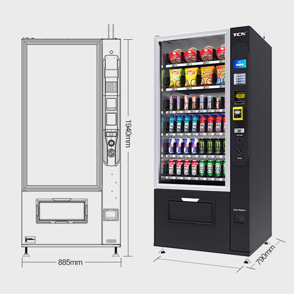 Торговый снековый автомат Vending Machine TCN-CSC-8G (H5)