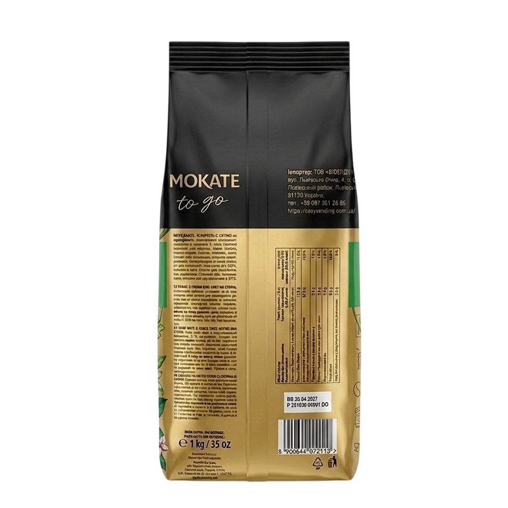 Капучино Mokate Irish Cream, 1кг*10уп