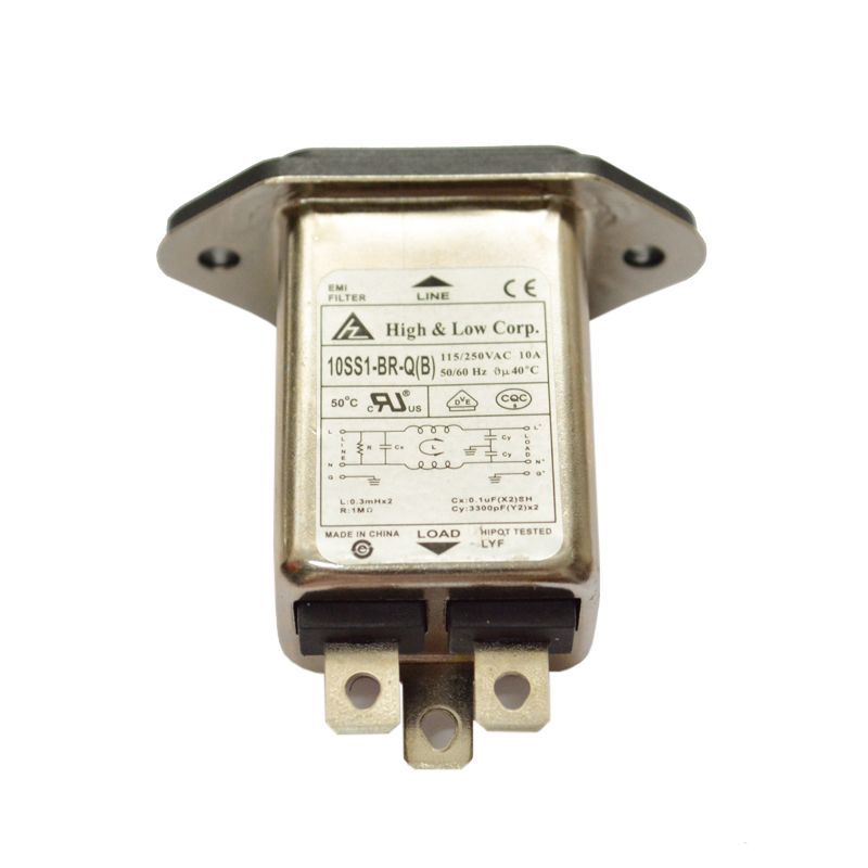 Разъем кабеля питания 115/250V 10A с фильтром 