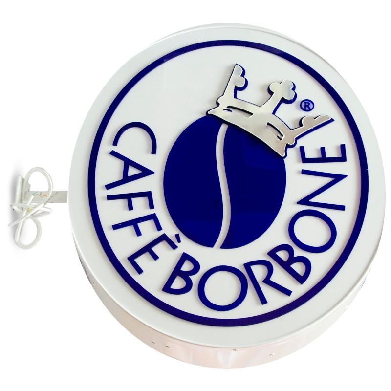 Двухсторонняя внешняя рекламная вывеска Caffe BORBONE, 65*55 см