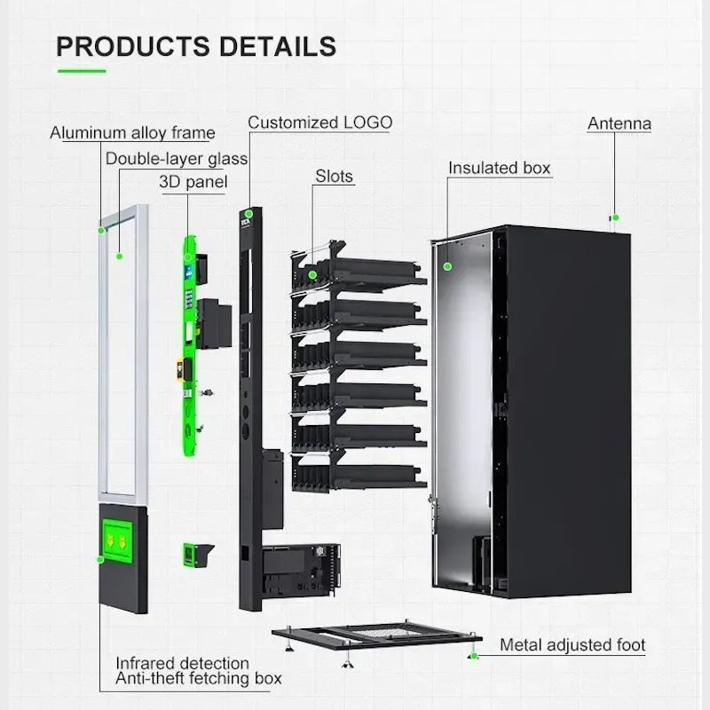 Торговый снековый автомат Vending Machine TCN-CSC-6G (V10)