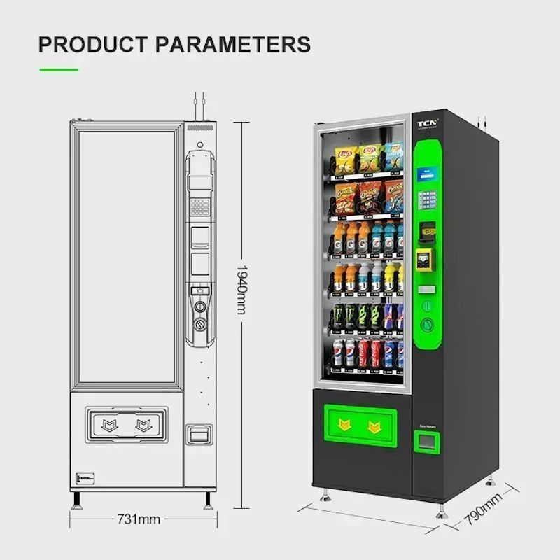 Торговый снековый автомат Vending Machine TCN-CSC-6G (V10)