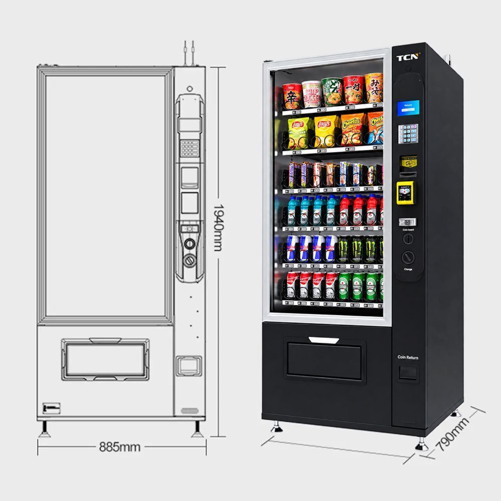 Торговый снековый автомат Vending Machine TCN-CSC-8G (H5)