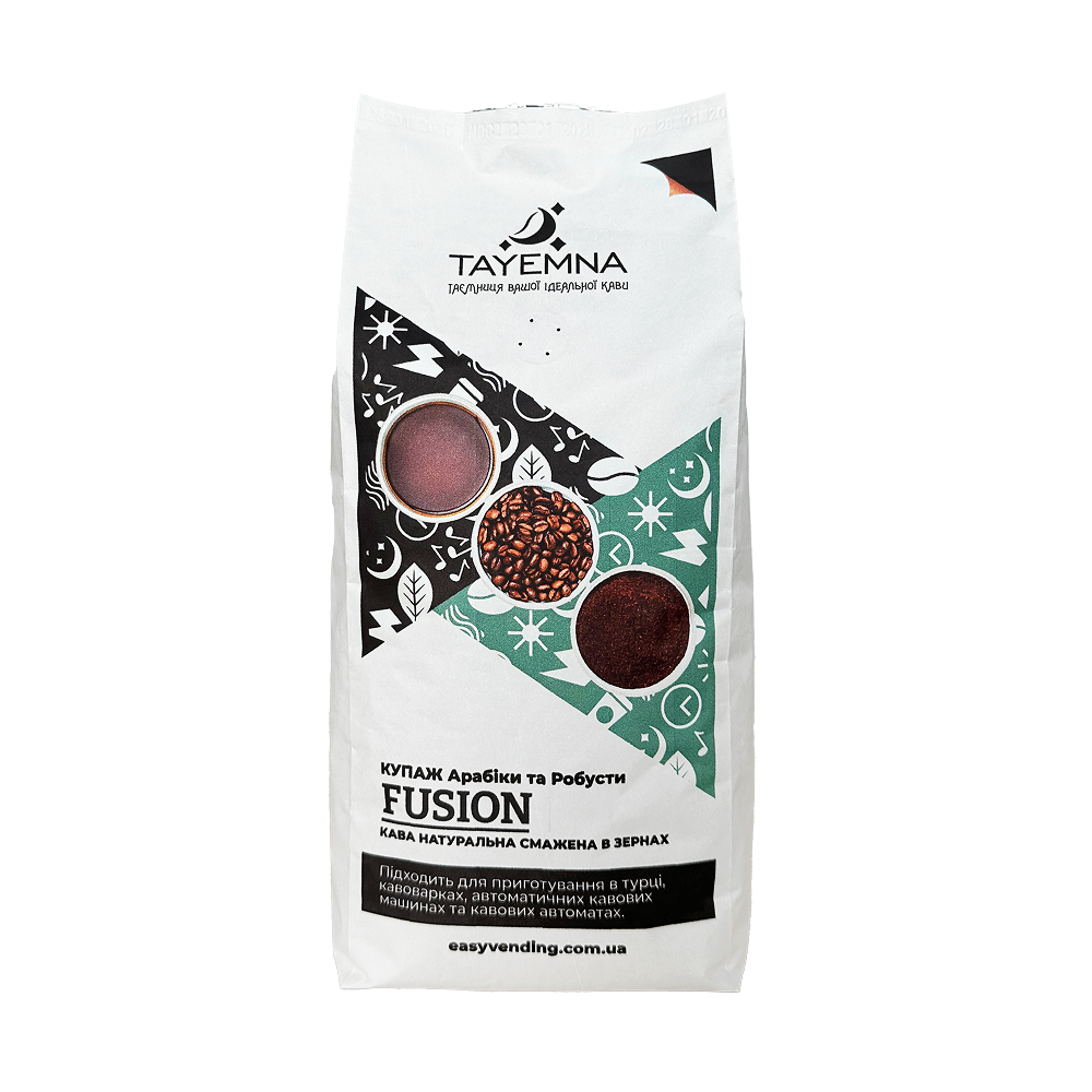 Кофе в зернах Tayemna Fusion, 1кг*10 шт