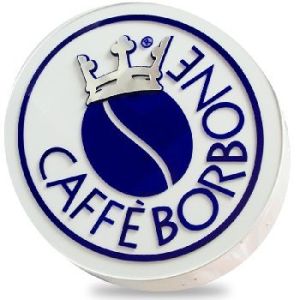 Односторонняя рекламная вывеска с подсветкой Caffe BORBONE, 50*42 см