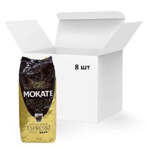 Кава в зернах Mokate Espresso, 1 кг*8 шт