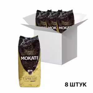 Кофе в зёрнах Mokate Espresso, 1 кг*8 шт