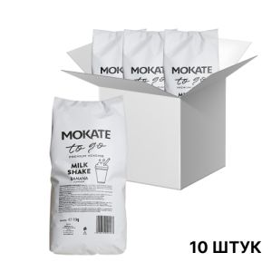 Молочний коктейль Mokate зі смаком банана, 1кг*10уп